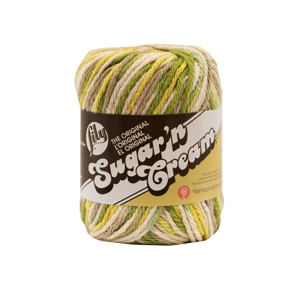 Lily Sugar&#x27;N Cream Guacamole Yarn - 6 Pack of 57g/2oz - Cotton - 4 Medium (Worsted) - 95 Yards - Knitting/Crochet